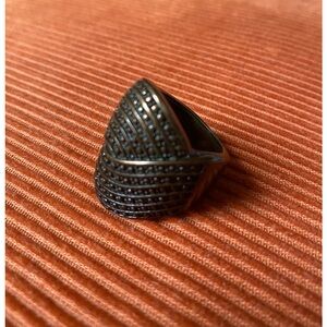 Beautiful Brass Color Art Deco Style Ring Size 7